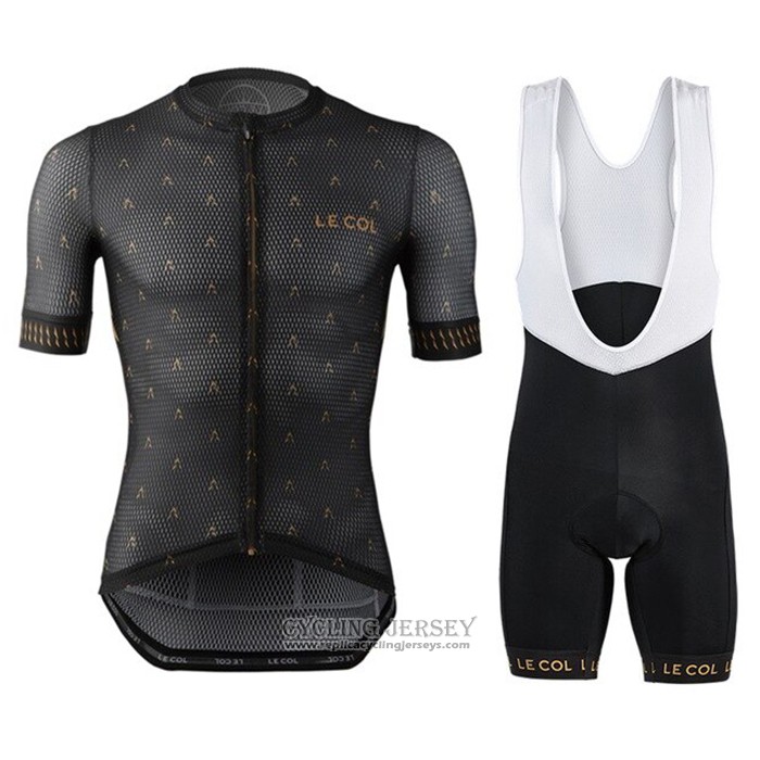 2021 Cycling Jersey Le Col Black Short Sleeve And Bib Short (2)